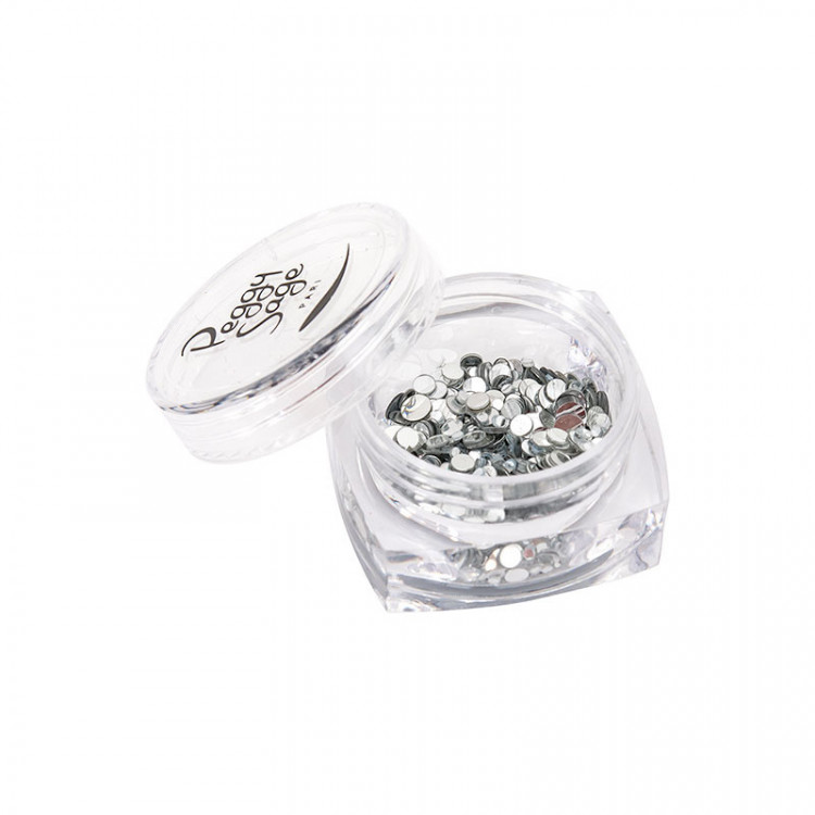 Paillettes pour ongles Silver mix