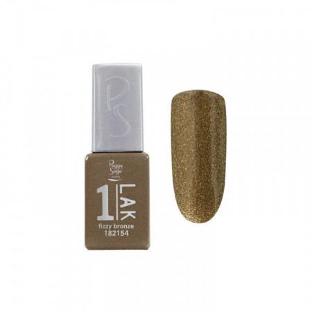 Mini vernis semi-permanent 1-LAK Fizzy bronze 5ml