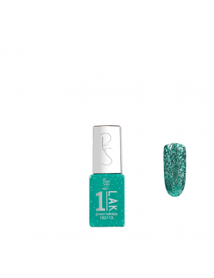 Mini vernis semi-permanent 1-LAK Green twinkle