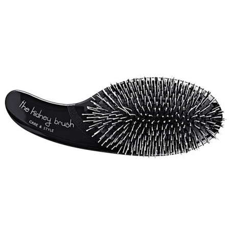 Brosse démêlante The Kidney Brush Care and Style noire