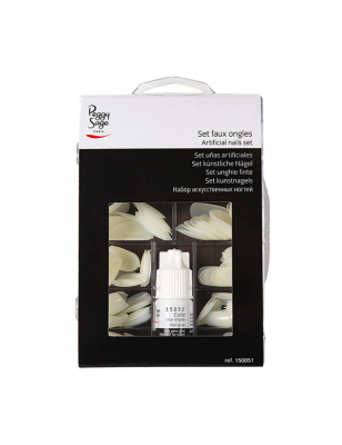 Faux ongles neutres + colle Set x200