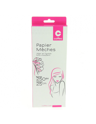 Lot de 250 papiers mèches 10x25cm