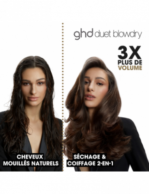 Brosse Soufflante 2-en-1 ghd Duet Blowdry Noir