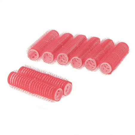 Rouleaux velcro 13mm x8 Rouge