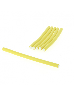 Flexi rollers 10mmx18cm x6 Jaune