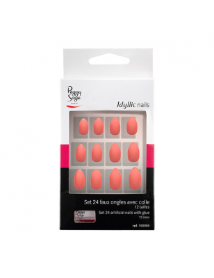 Faux ongles Idyllic nails Set x24 Pink stiletto