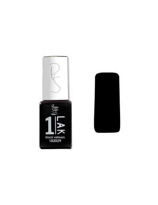 Mini vernis semi-permanent 1-LAK - Black velours