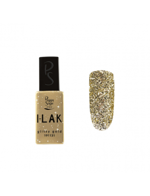 Vernis semi-permanent I-LAK - Glitzy gold