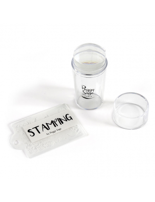 Kit racloir & tampon Stamping transparent