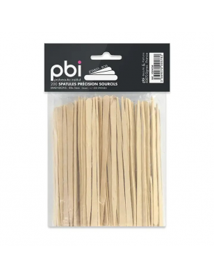 Lot de 200 spatules sourcils précision Bois 8.8x0.5cm