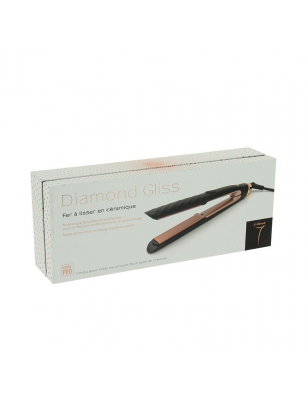 Fer à lisser Diamond Gliss Noir & Rose gold