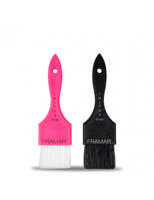 Lot de 2 pinceaux Power painter Noir & Rose