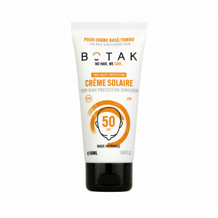 Crème Solaire SPF50 pour Crâne Rasé/Tondu