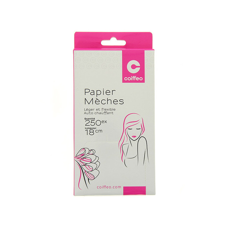 Lot 250 papiers mèches 10x18cm