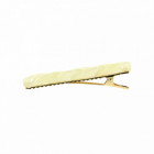 Barrette tressée Beige