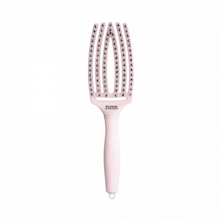 Brosse démêlante FingerBrush rose taille M