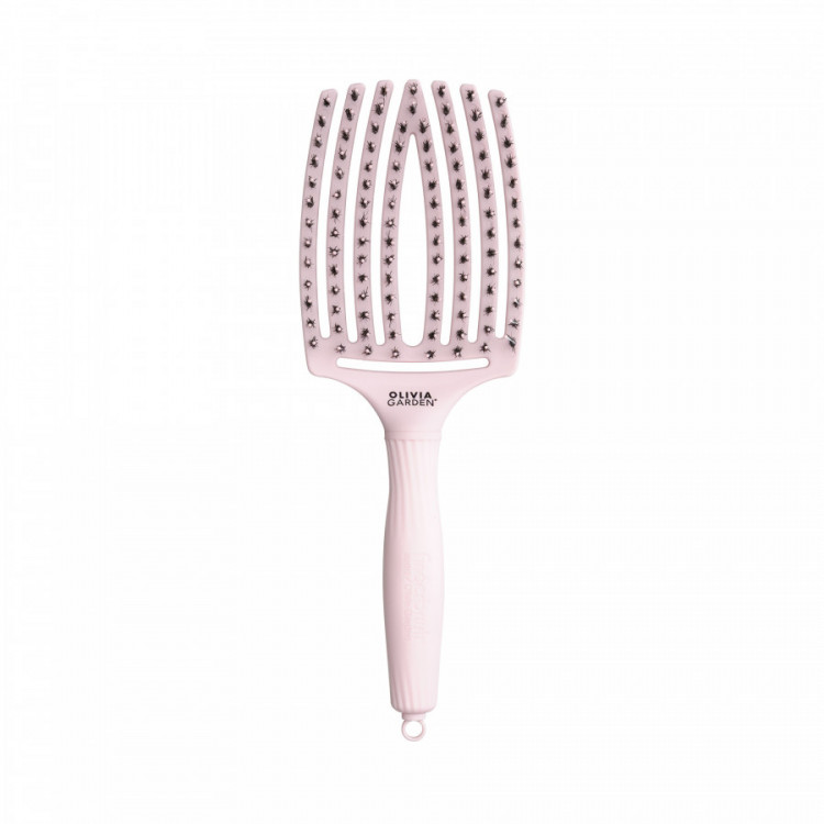 Brosse démêlante FingerBrush rose taille L