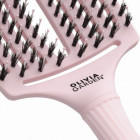 Brosse démêlante FingerBrush rose taille L