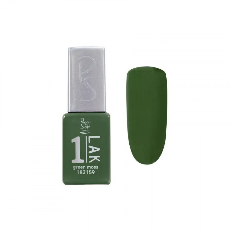 Mini vernis semi-permanent 1-LAK Green moss 5ml