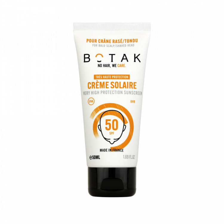 Crème Solaire SPF50 pour Crâne Rasé/Tondu