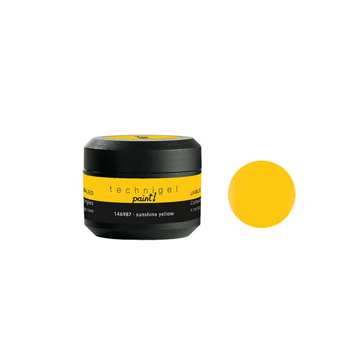 Gel de couleur UV & LED Technigel Paint Sunshine yellow