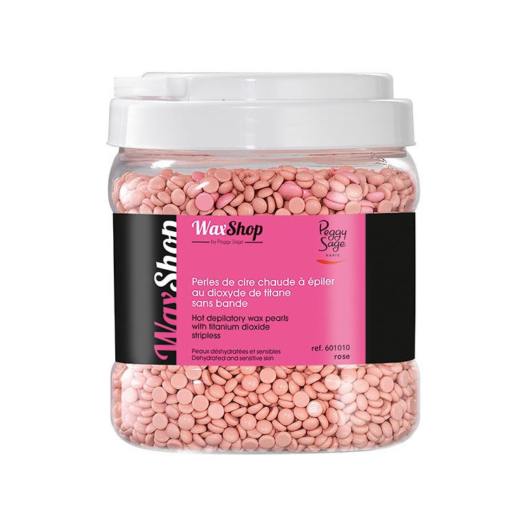 Perles de cire chaude à épiler sans bande Rose titane 1kg